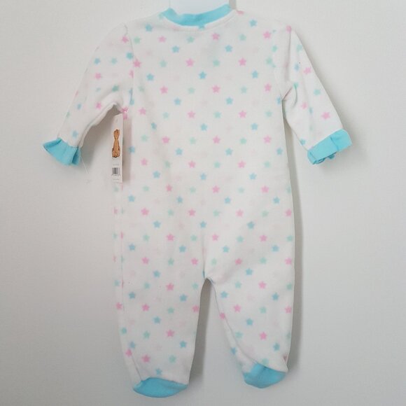 Rene Rofe Baby 0-3 Months Girls White/Turquoise One Pc Outfit - NWT - Picture 2 of 5